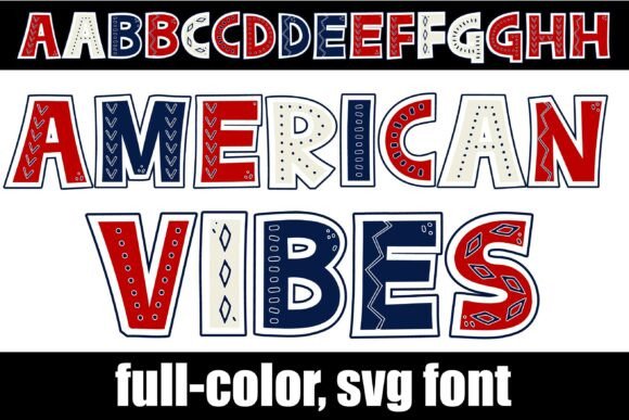 American Vibes Font: Bold Color Type for Campaigns