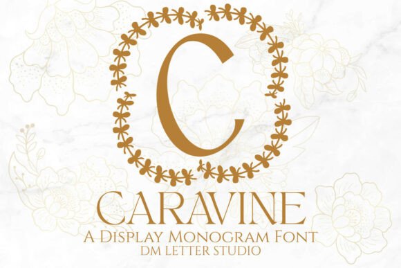 Caravine Monogram Font for Clear Campaign Branding