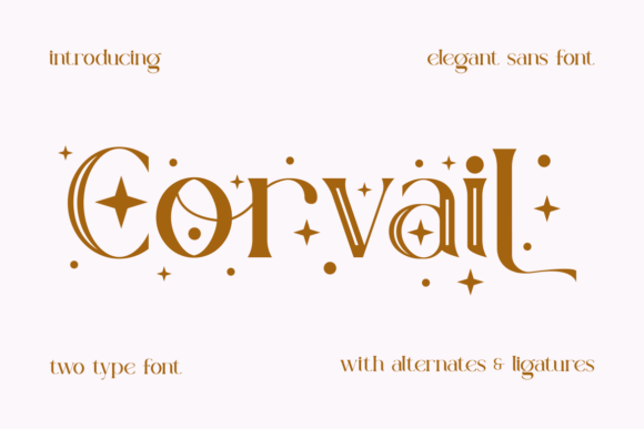 Corvail Font: Elegant Display Typography for Web Design