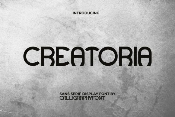 Creatoria Font: Modern Display Typography for Web Design