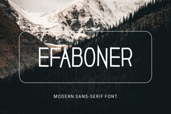 Efaboner Font for Luxury Packaging and Modern Branding
