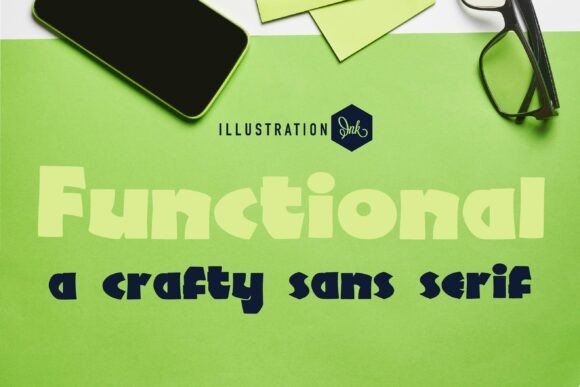 Functional Font: Whimsical Sans Serif for Editorial Design
