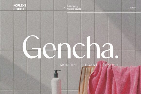 Gencha Font Review for Modern Campaign Design