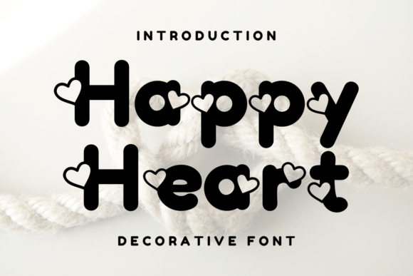 Happy Heart Font for Cute Business Branding