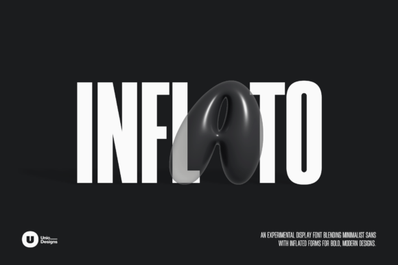 Inflato Font: Bold Display Type for Handmade Products