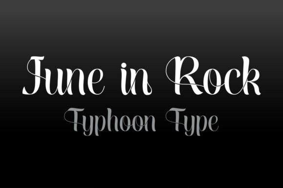 June in Rock Typeface for Elegant Editorial Design