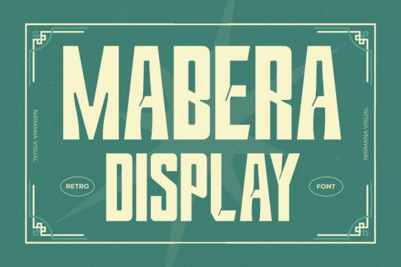 Mabera Font: Retro Display Typography for Web Design