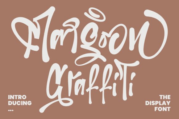 Margoon Graffiti Font for Handmade Labels and Creative Packaging