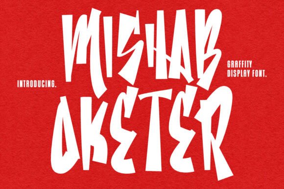 Mishab Oketer Font: Casual Graffiti Style for Editorial Design