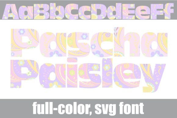 Pascha Paisley Font for Editorial Design