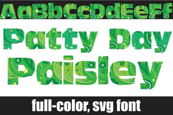 Patty Day Paisley Font for Handmade Product Design