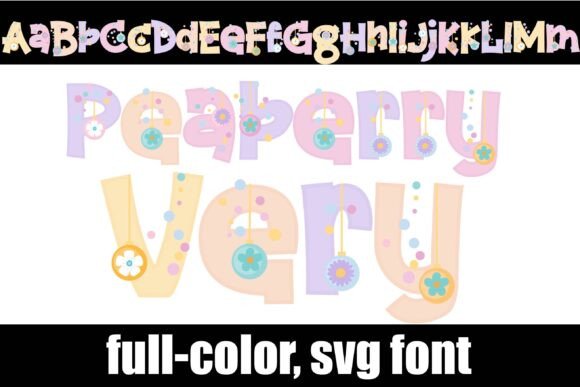 Peaberry Very Font for Pastel Crafts and Color Designs