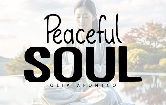 Peaceful Soul Font: Designing Mindful Wellness Brands