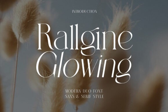 Rallgine Glowing Font for Modern Business Branding