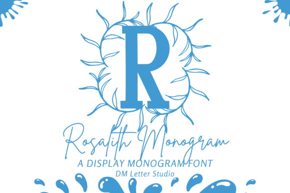 Rosalith Monogram Font for Elegant Editorial Design