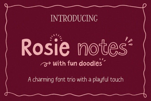 Rosie Notes Font: Handwritten Charm for Makers