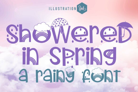 Showered in Spring Font for Whimsical Editorial Design