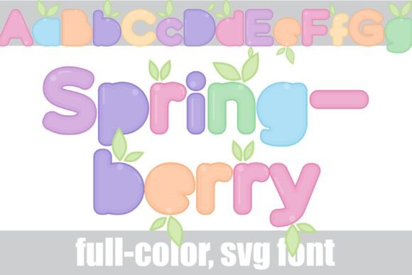 Springberry Font for Handmade Labels and Seasonal Crafts